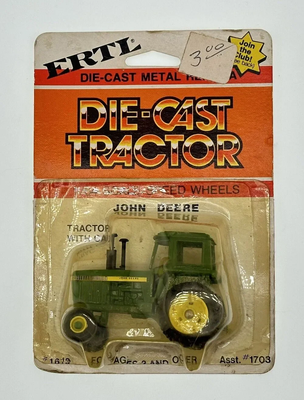 Vintage Tractor ERTL 1/64 John Deere 40 Series Die-Cast #1619 Asst #1703